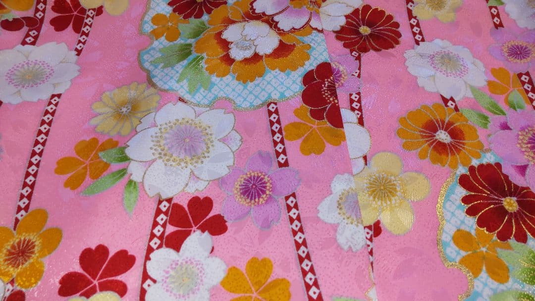 7歳女の子お着物セットピンク