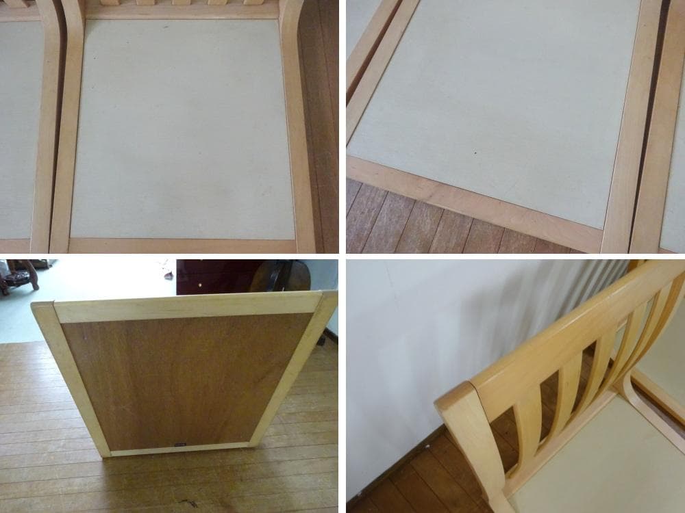 lalao　TENDO/天童木工　座椅子　4脚セット　和モダン旅館　和家具