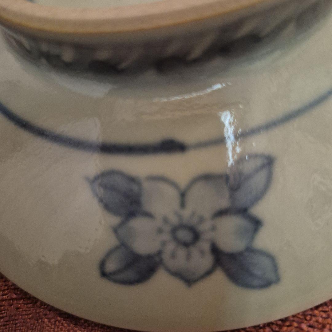 有田焼　六代走波　染錦皿