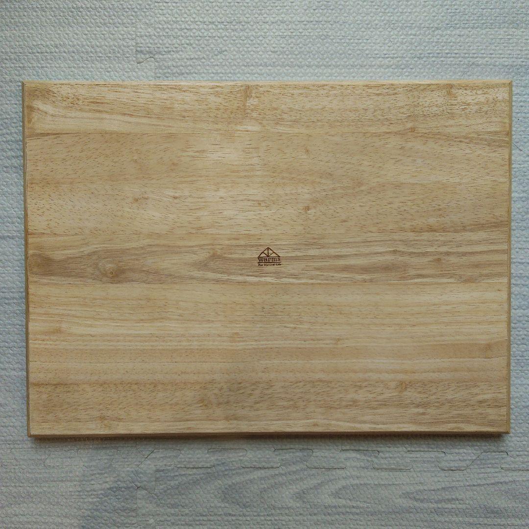 美品☆warms ウッドトレー L 木製トレー カフェ　天然木　4枚　角盆　お盆
