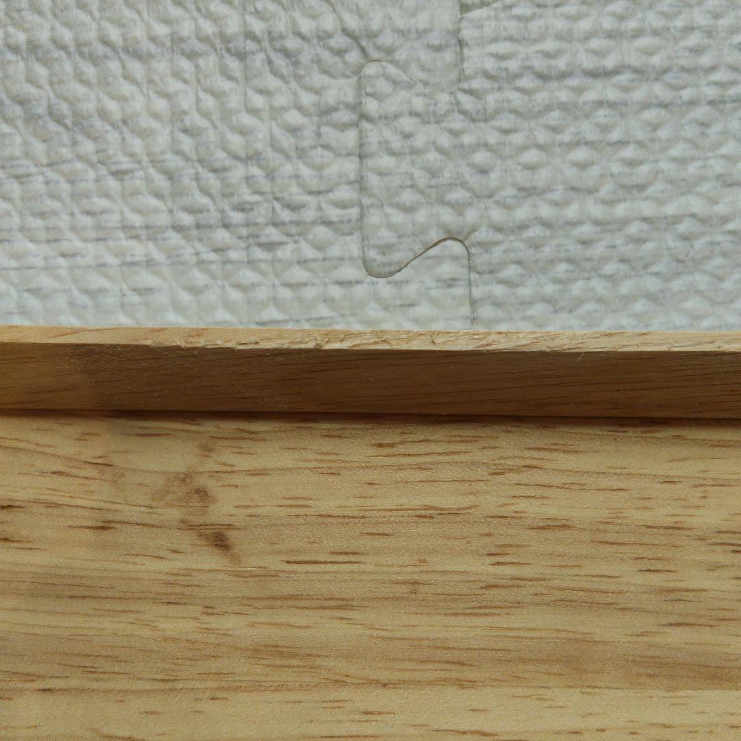 美品☆warms ウッドトレー L 木製トレー カフェ　天然木　4枚　角盆　お盆