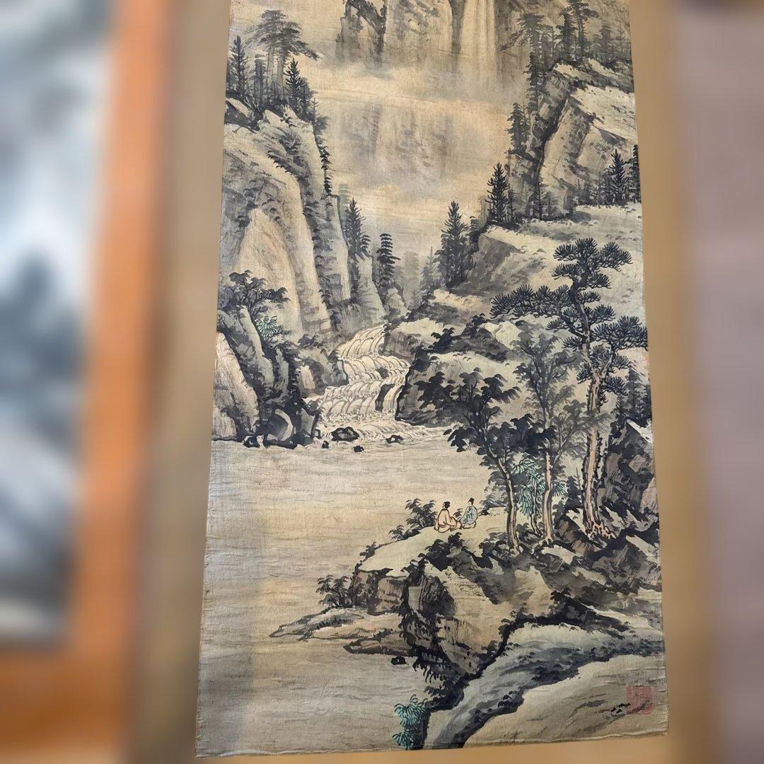 掛け軸　掛軸　絹本　骨董品　古美術品　3点