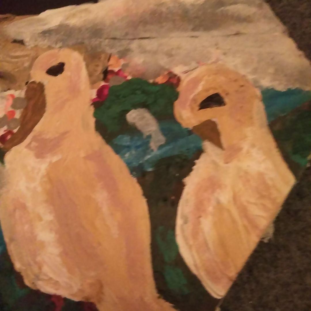 絵画　不思議な光景