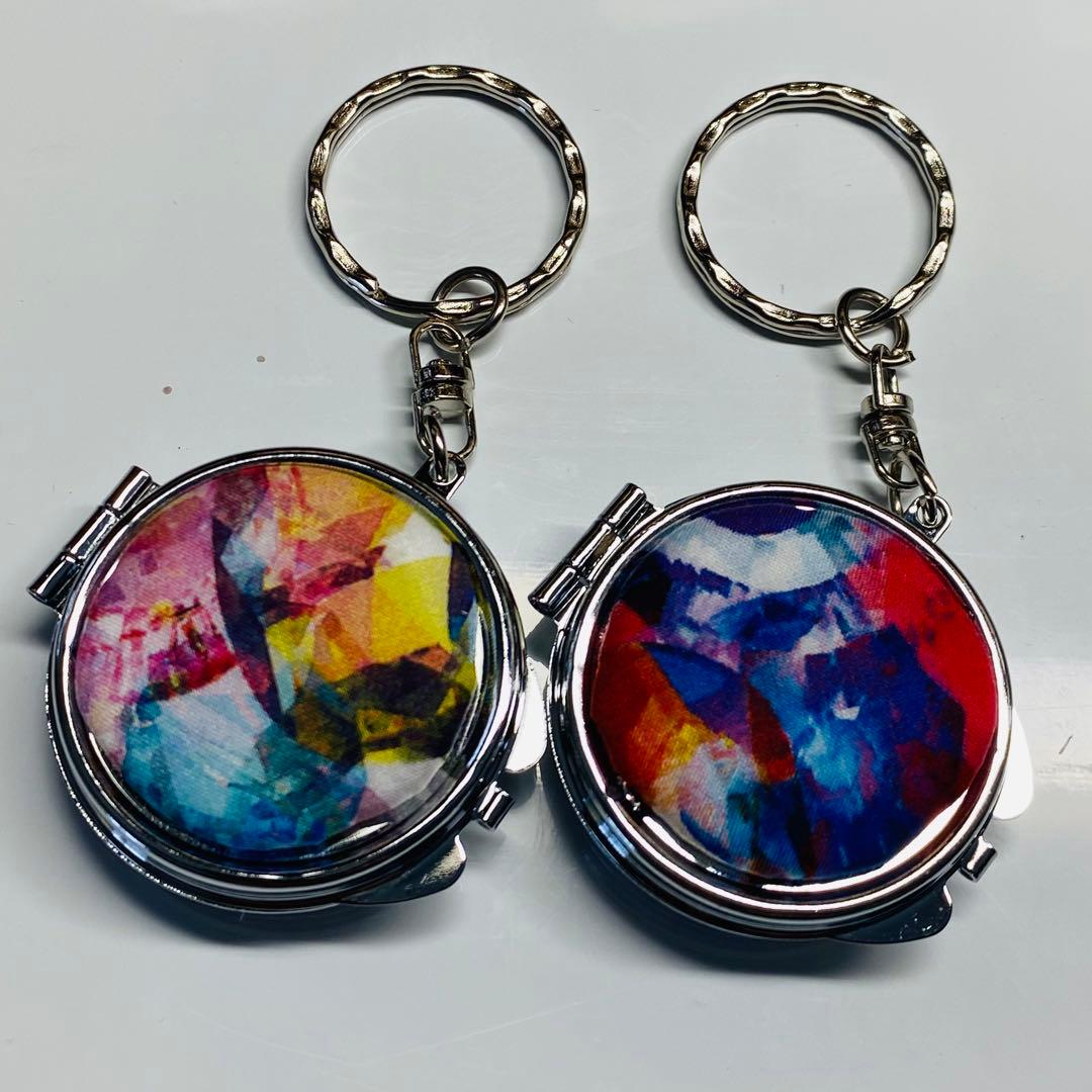 リバティ ハンドメイド ミラーキーホルダー2個7