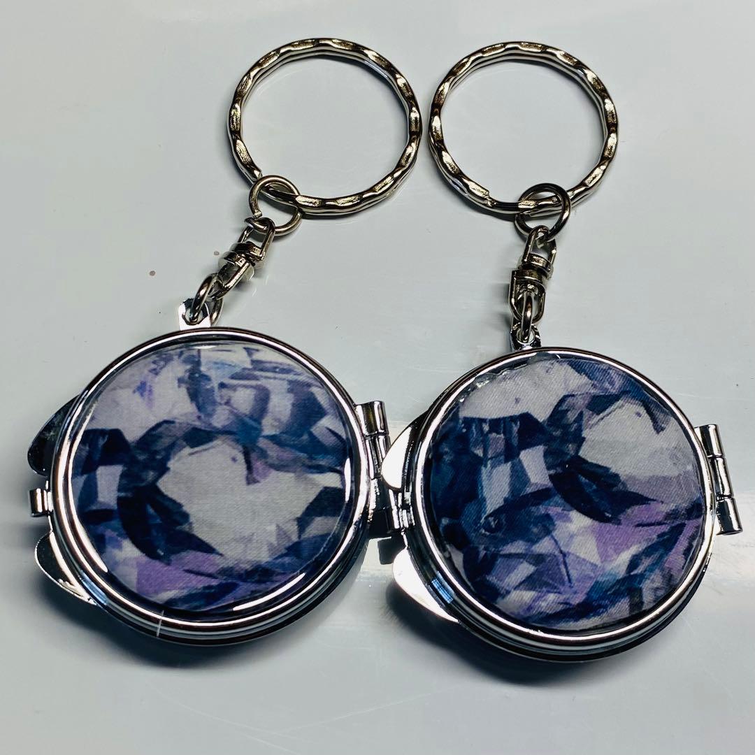 リバティ ハンドメイド ミラーキーホルダー2個7