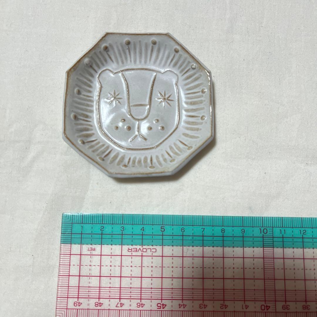 美品　キエリ舎　豆皿　4点セット　鳥　蝶々　ハリネズミ　ライオン　小皿