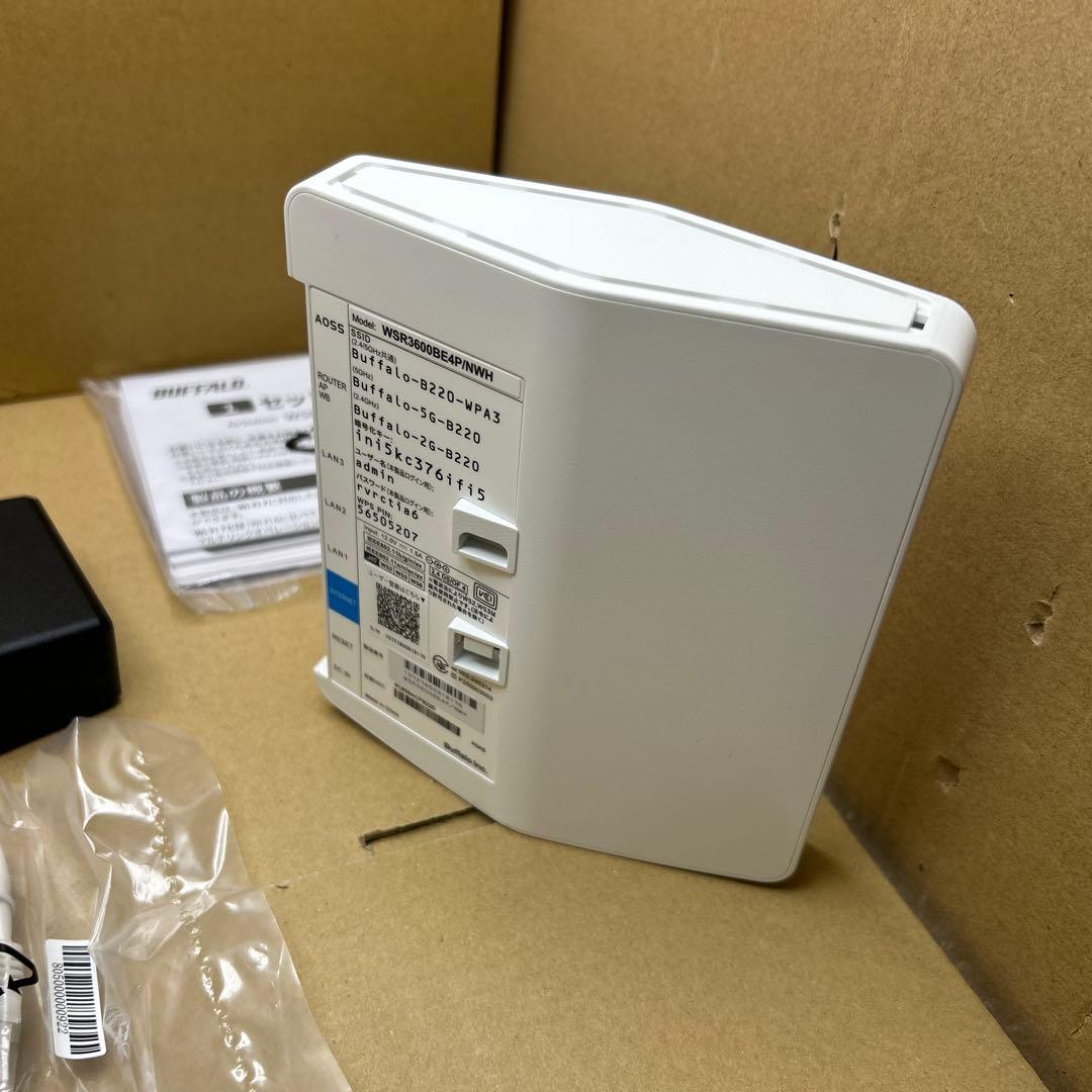 バッファロー　LAN Wi-Fi 7 WSR3600BE4P/NWH