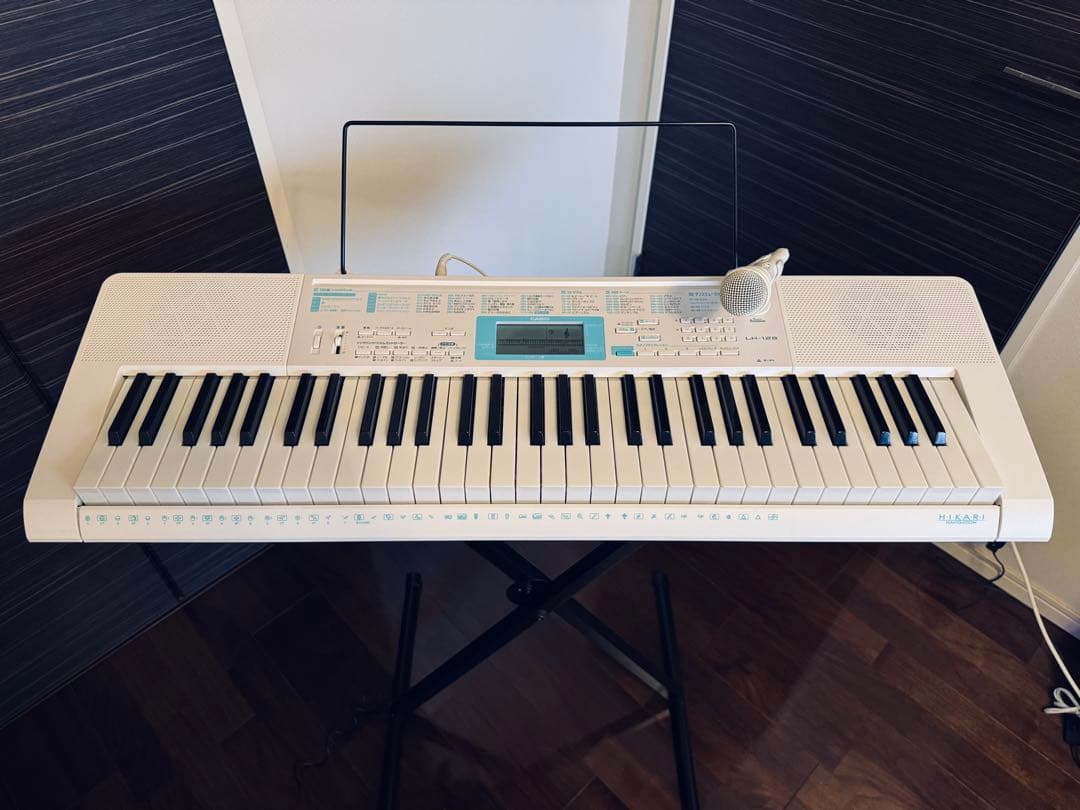 CASIO 61鍵盤 電子ピアノ LK-128 スタンド付き