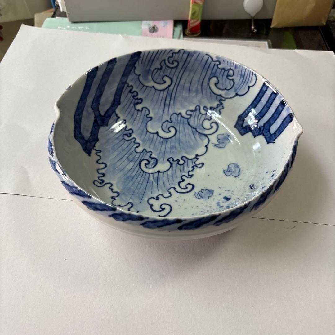 茶道具　古染付あわび菓子器未使用です。