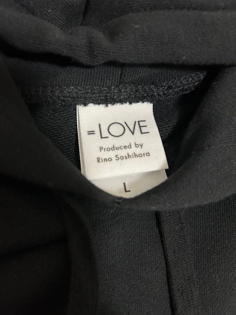 イコラブ パーカー 黒 Lサイズ