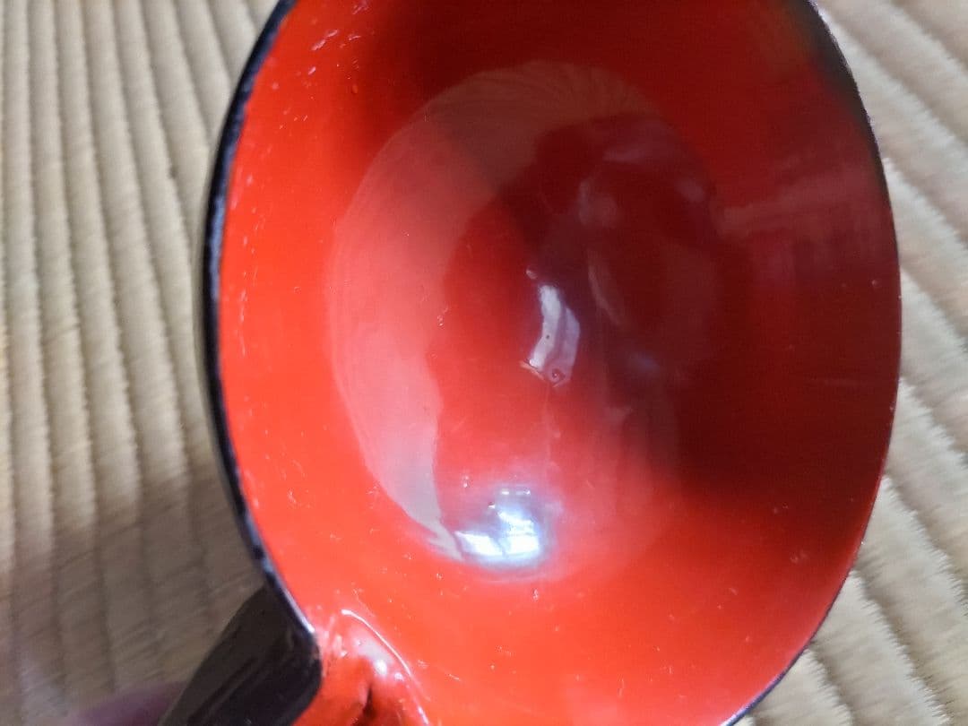 根来　漆　片口　江戸