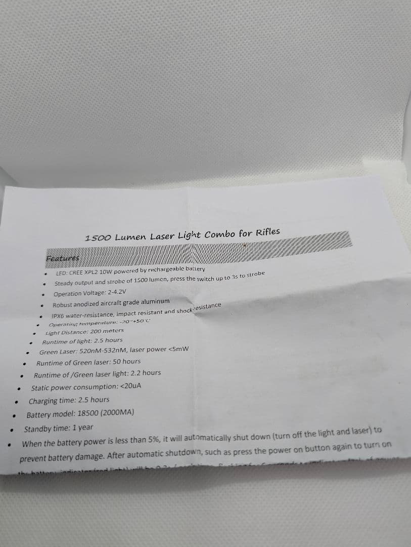 給料日セール！【新品】サバゲ　LEDライト　ウェポンライト　充電式