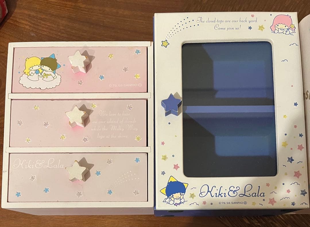 リトルツインスターズ キキララ 木製チェスト ピンク サンリオ