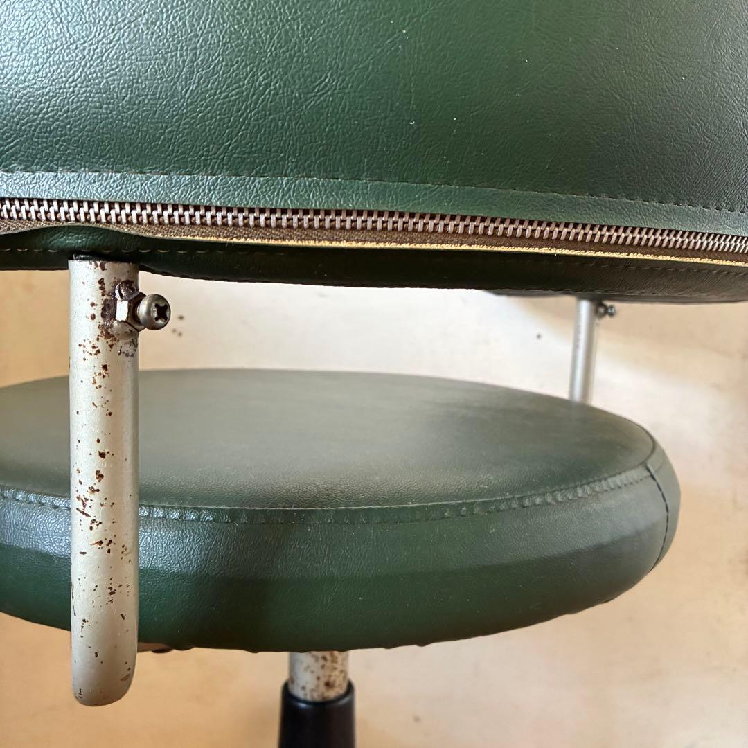 国産ヴィンテージ インダストリアル アームチェア キャスター 高さ調整 ②