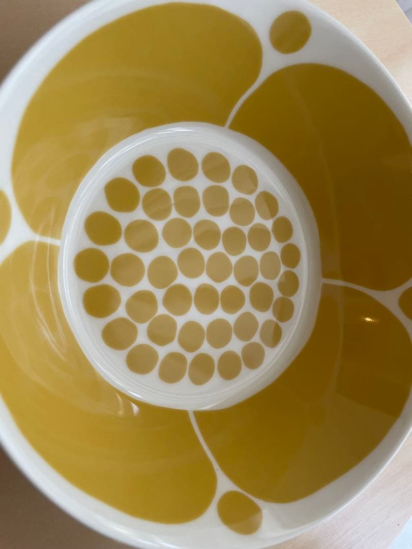 アラビア　スンヌンタイ　イエローのボウル　17㎝