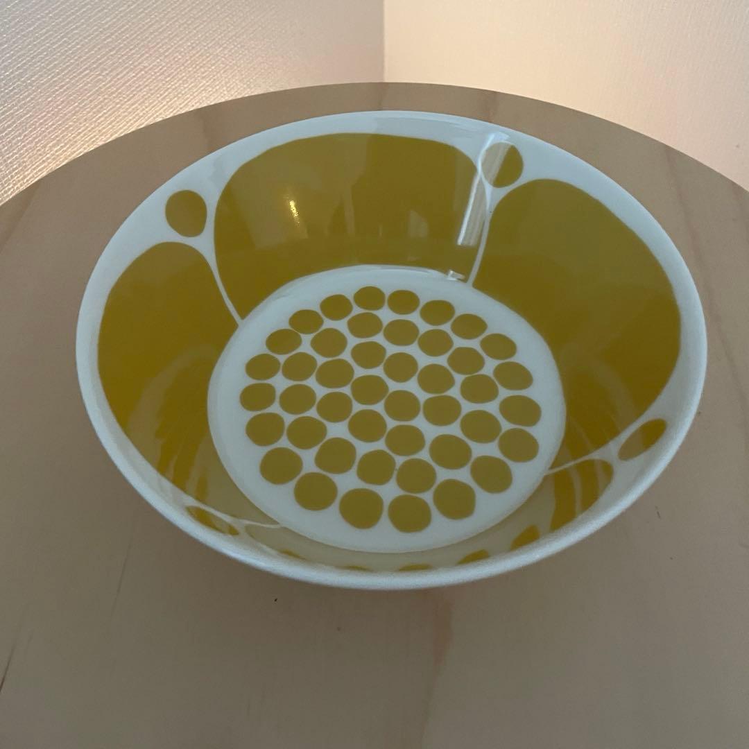 アラビア　スンヌンタイ　イエローのボウル　17㎝
