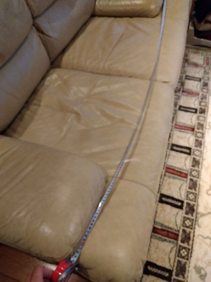 【引き取り者限定】2人掛けソファ　牛革