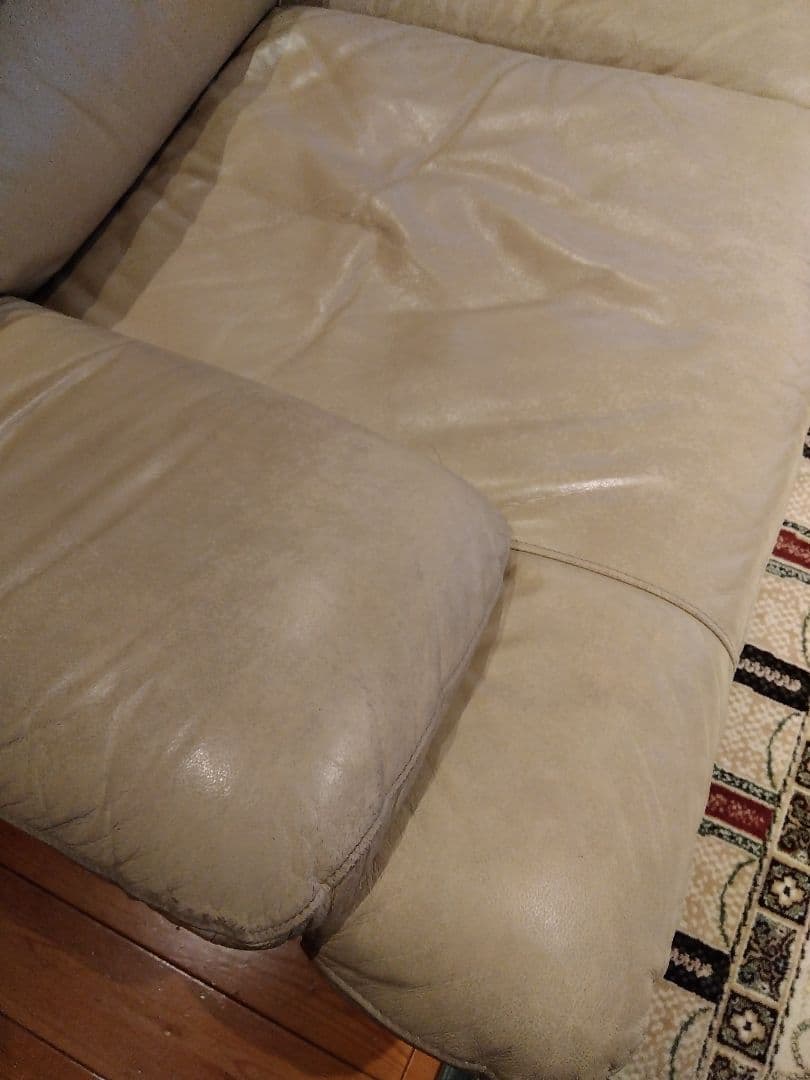 【引き取り者限定】2人掛けソファ　牛革