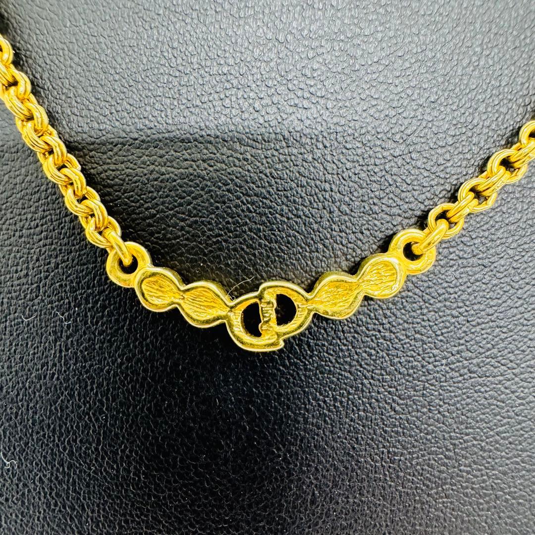 ✨Dior✨ディオール✨CD✨ゴールドチェーン✨ストーン✨ネックレス✨