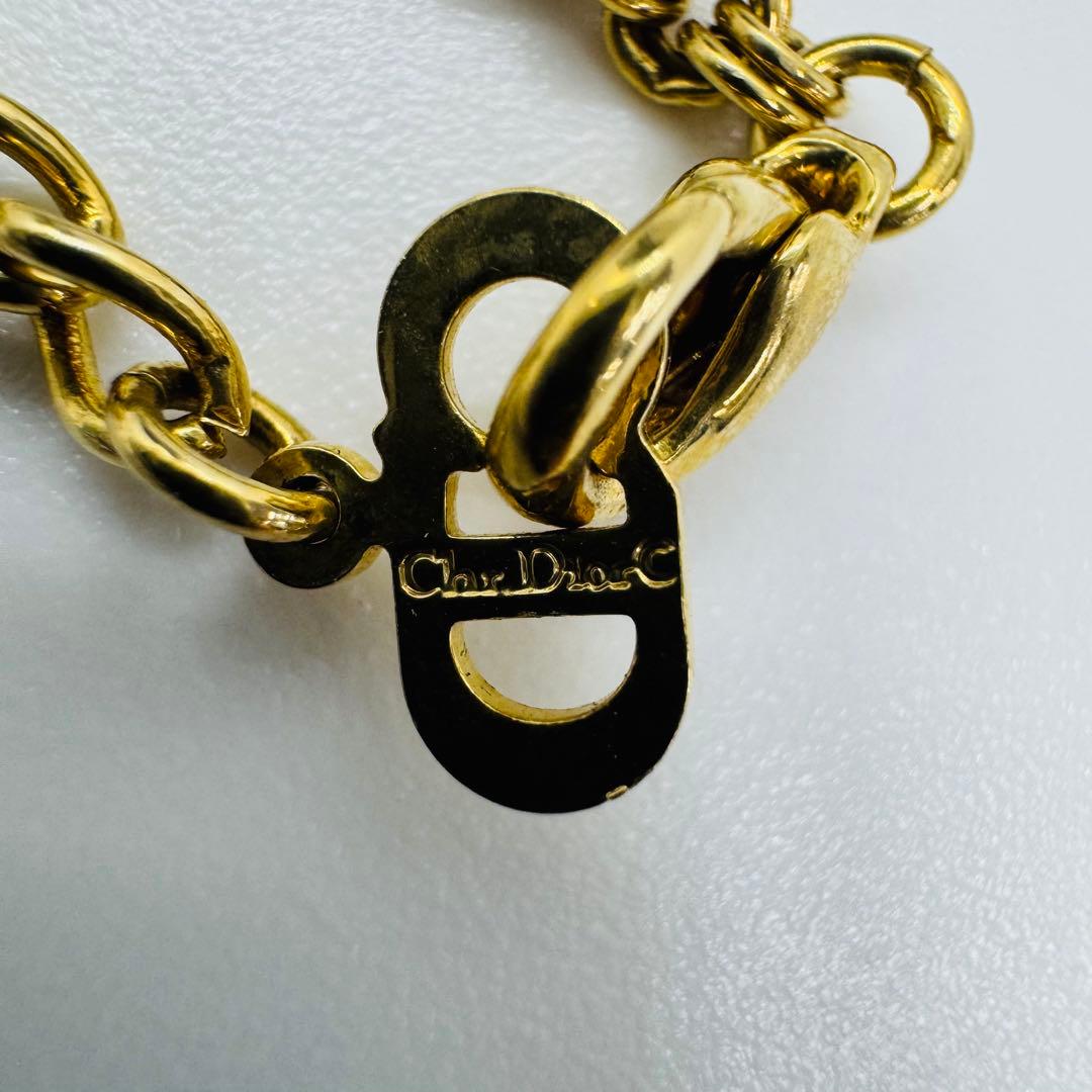 ✨Dior✨ディオール✨CD✨ゴールドチェーン✨ストーン✨ネックレス✨