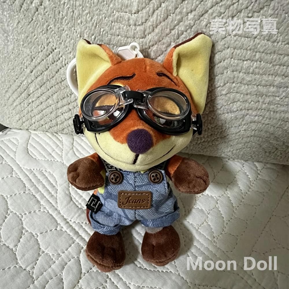 ズートピア ニック ぬいぐるみ バッグチャーム ゴーグル付き ディズニー