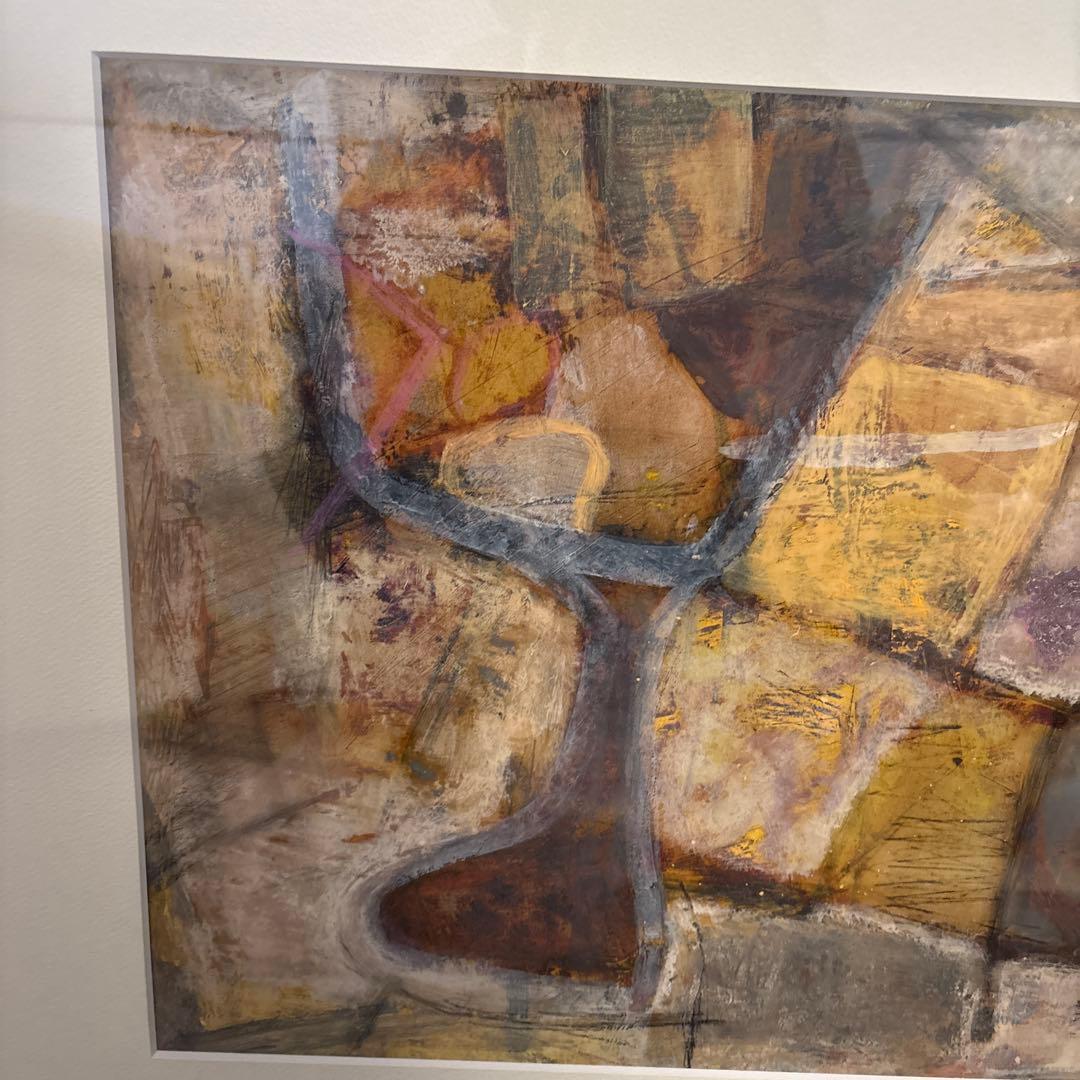 鈴木民保　油彩　黄色い花