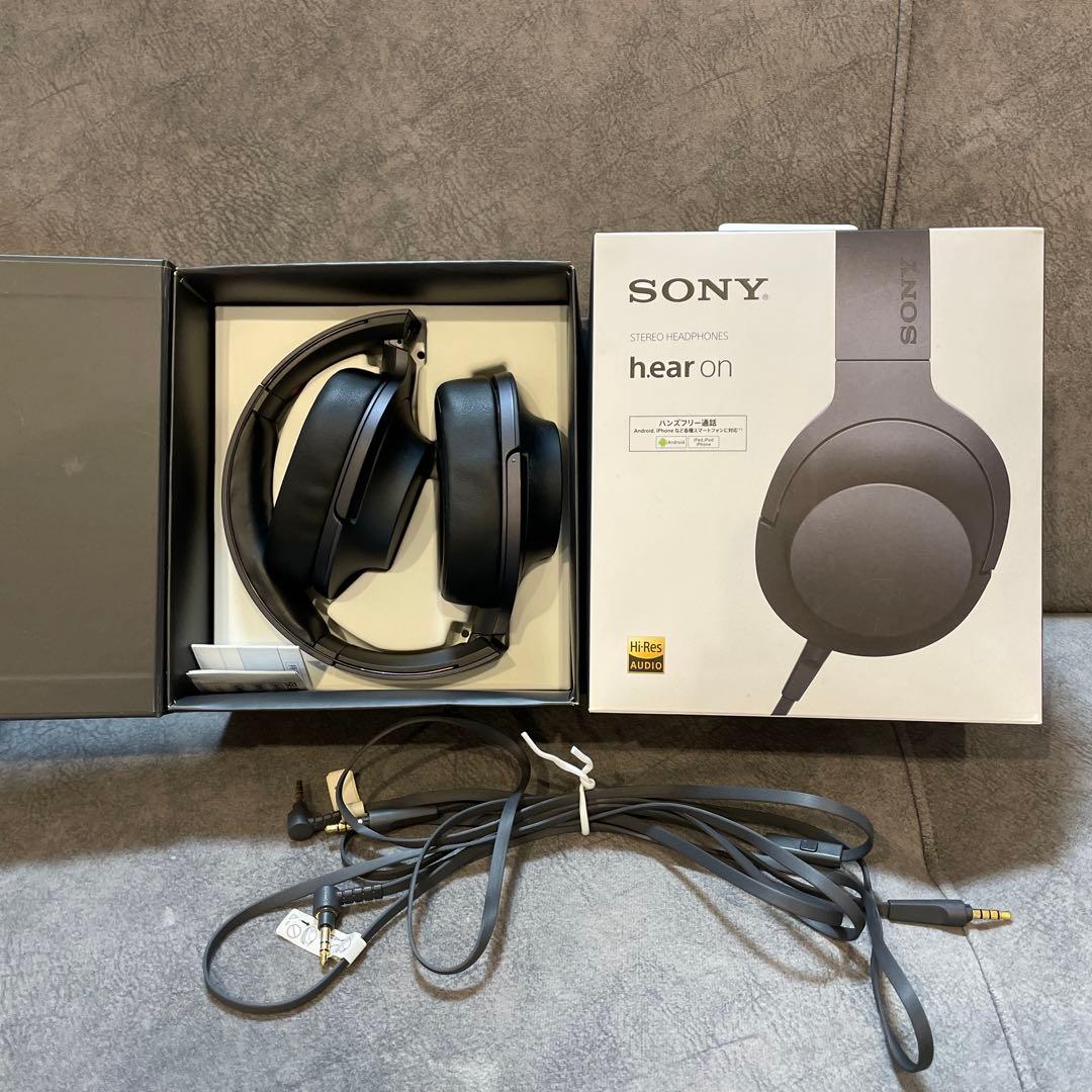 SONY hear on ヘッドホン ブラック