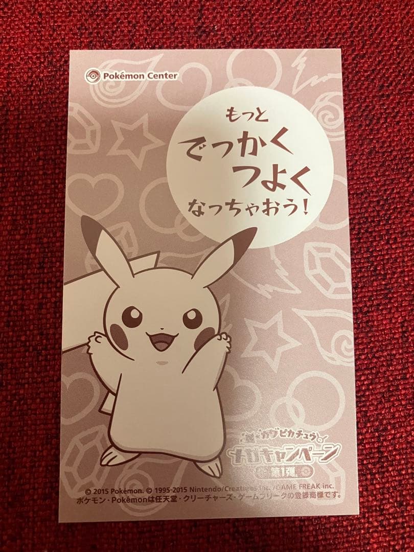 【非売品】ピカチュウ　メガリザードンY ポンチョ　名刺カード