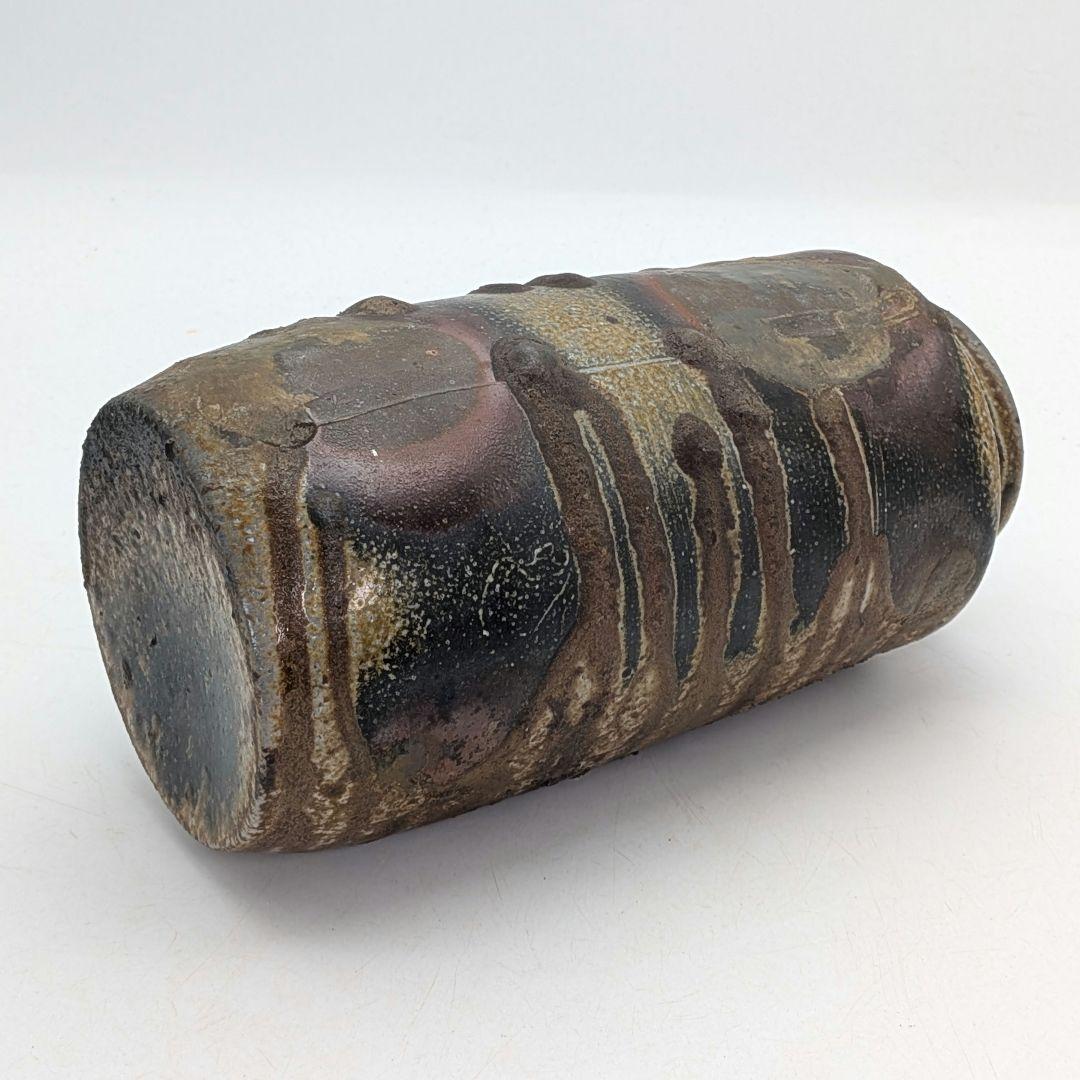 山内勉 備前焼 窯変花入 花生 花瓶 花器 フラワーベース 華道具 茶道具 置物