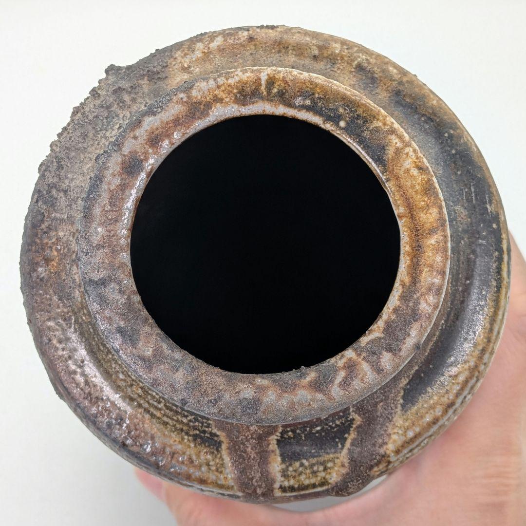 山内勉 備前焼 窯変花入 花生 花瓶 花器 フラワーベース 華道具 茶道具 置物