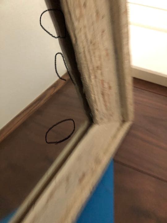 鏡 アンティーク風 ヴィンテージ ミラー ウッド