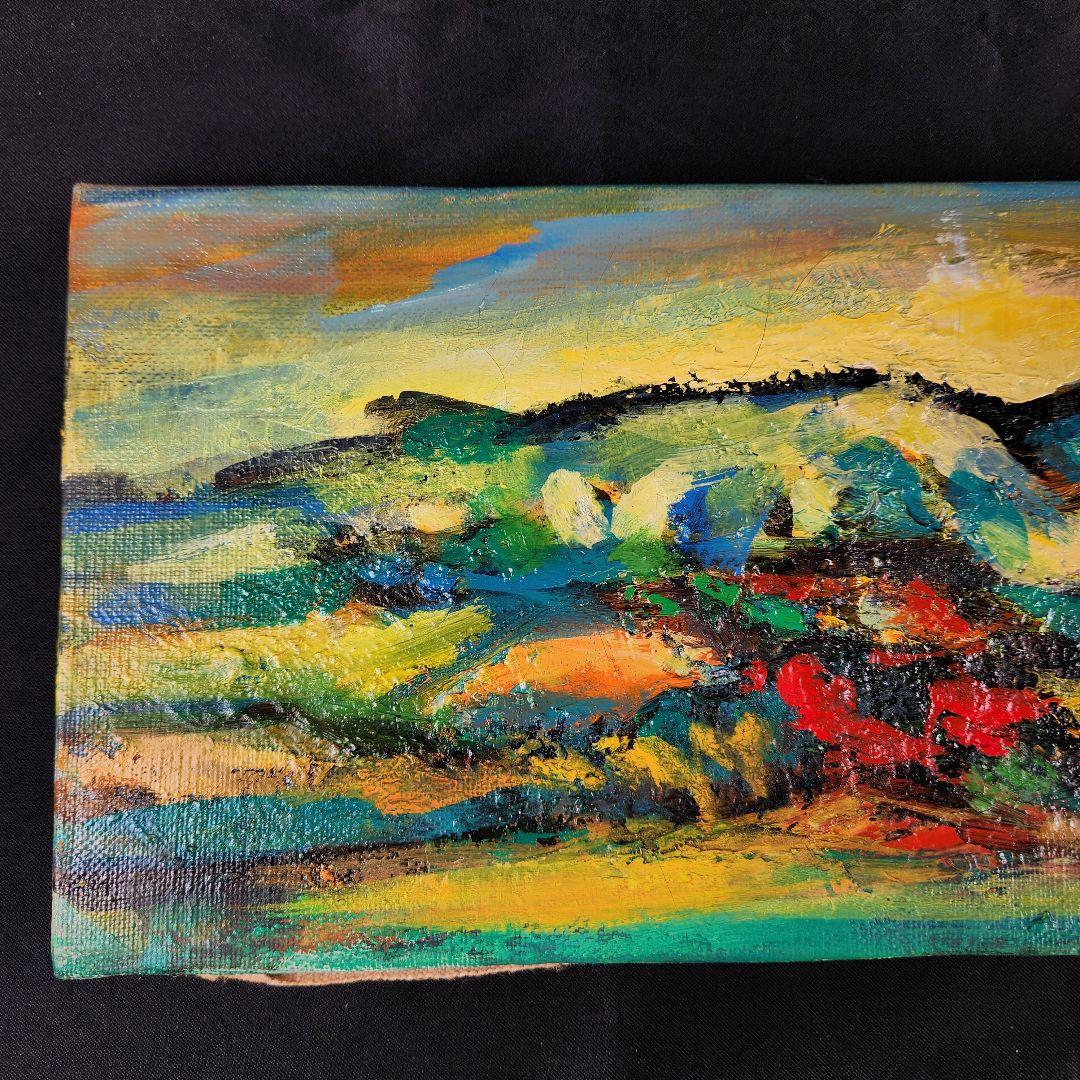 Y3122-107 二科展会員 洋画家 広島 増田勉 油彩 肉筆