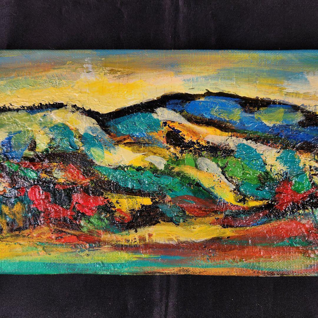 Y3122-107 二科展会員 洋画家 広島 増田勉 油彩 肉筆