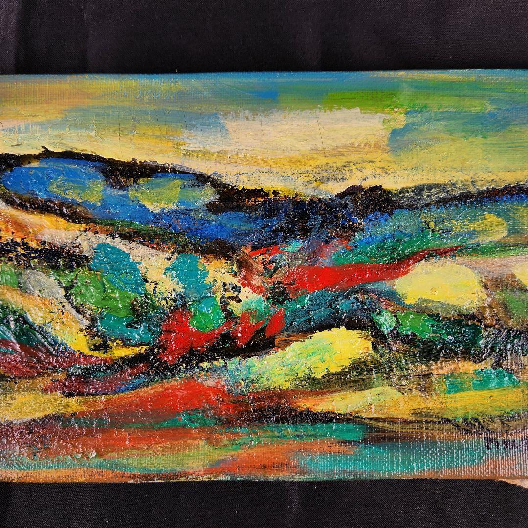 Y3122-107 二科展会員 洋画家 広島 増田勉 油彩 肉筆