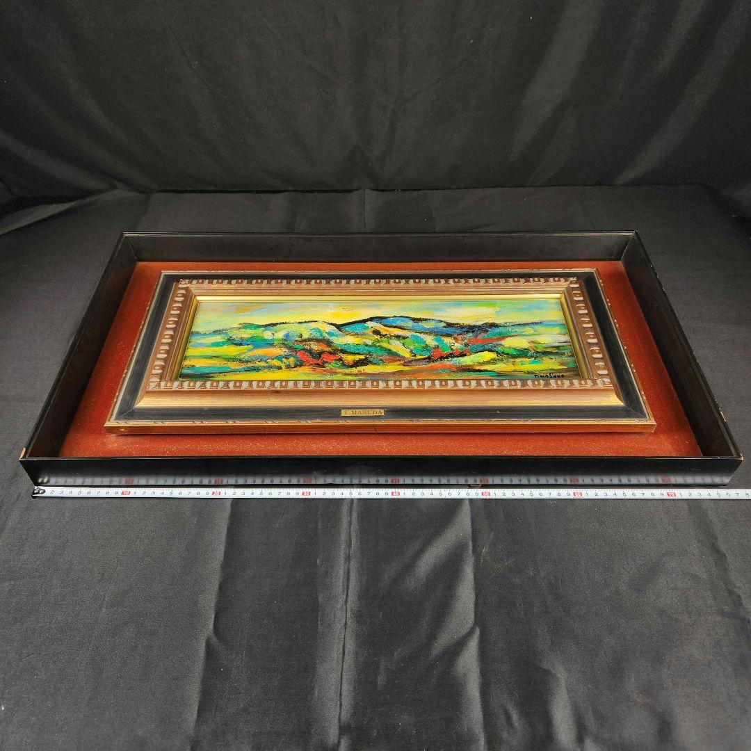 Y3122-107 二科展会員 洋画家 広島 増田勉 油彩 肉筆