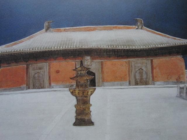 荘司福、【白日】、希少な大判額装用画集より、美品、日本人画家