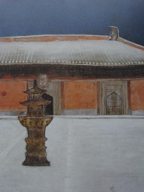 荘司福、【白日】、希少な大判額装用画集より、美品、日本人画家