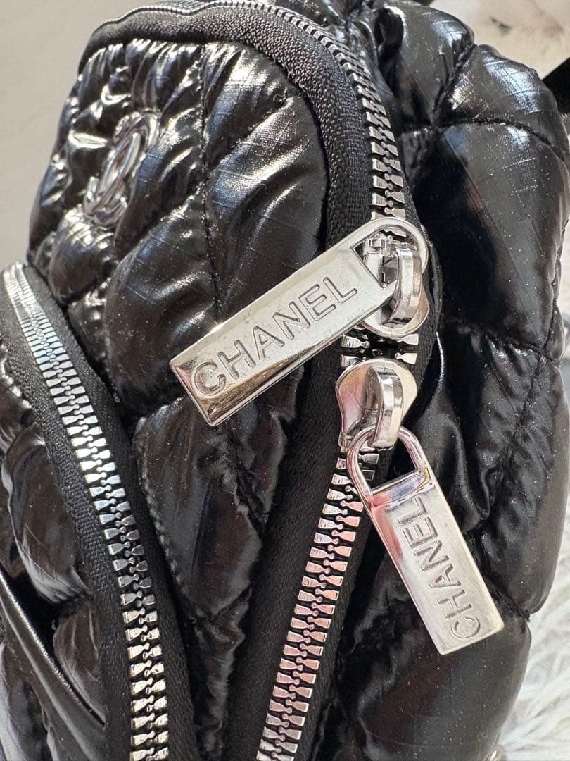 CHANEL ノベルティブラック キルティングリュック