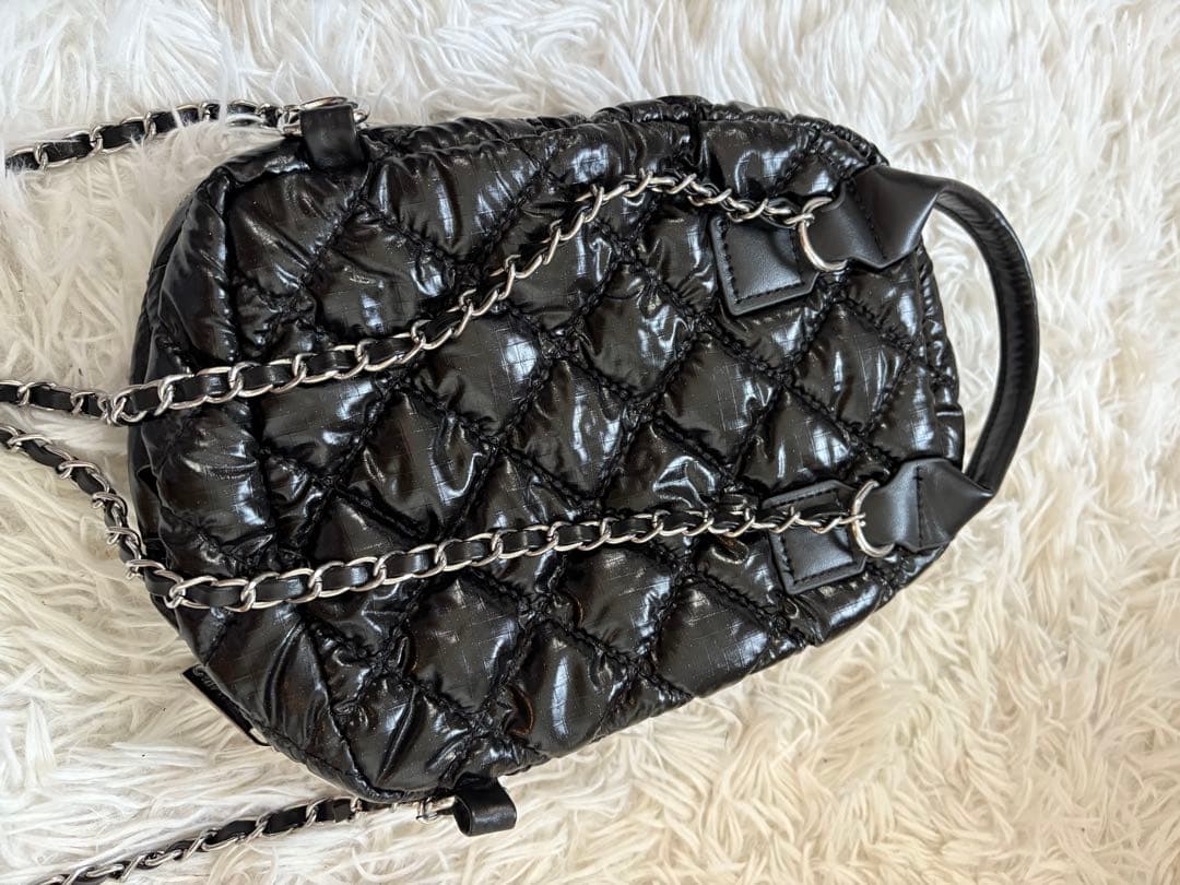 CHANEL ノベルティブラック キルティングリュック