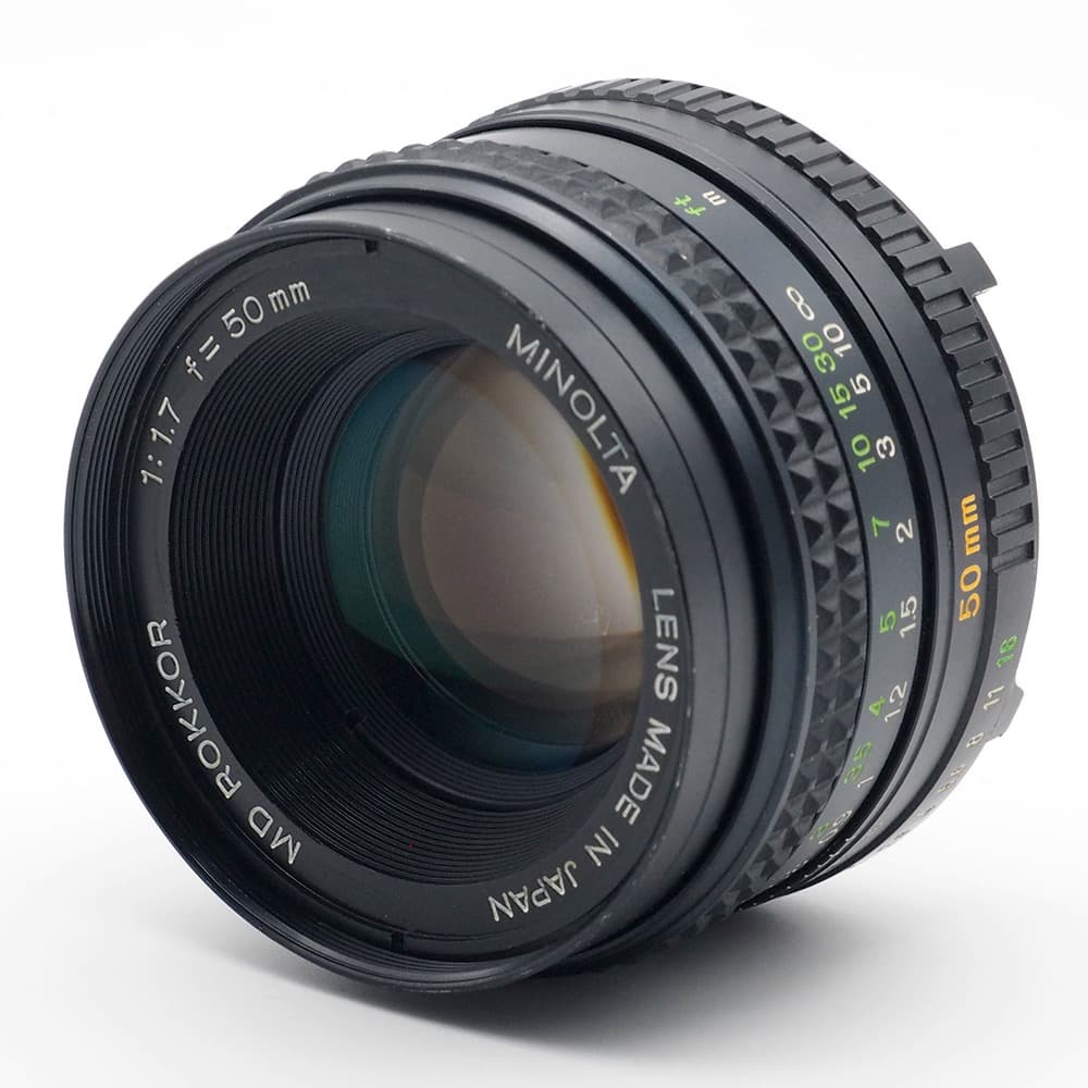 動作品・実写確認済 MINOLTA XD＋MD ROKKOR 50mm f1.7