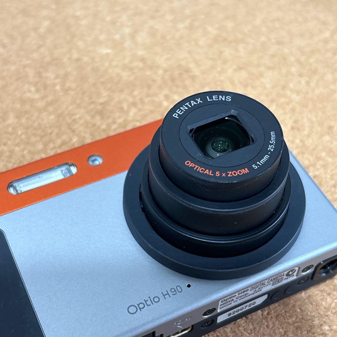 【可愛いすぎるコンデジ】PENTAX optio H90 オレンジ×シルバー