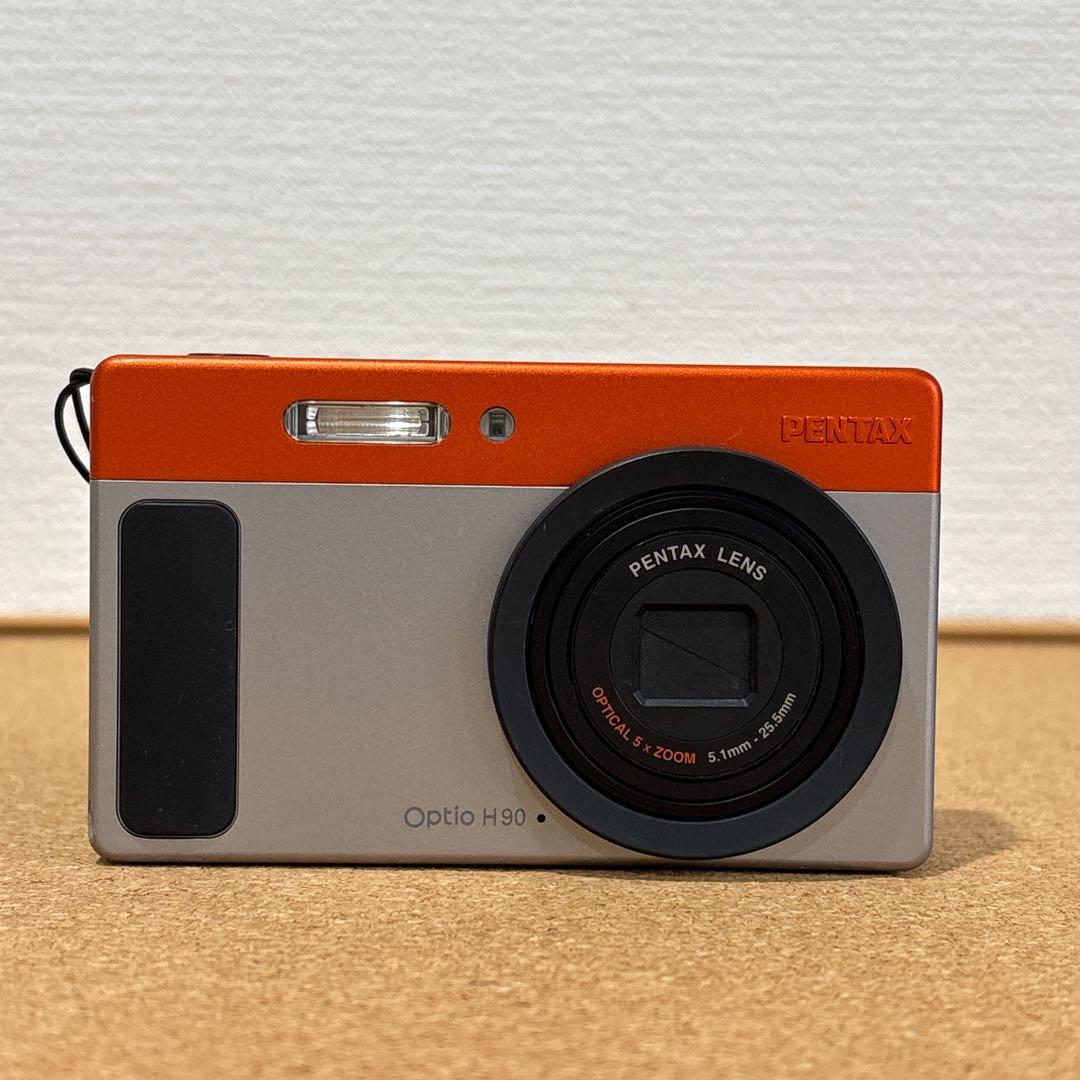 【可愛いすぎるコンデジ】PENTAX optio H90 オレンジ×シルバー