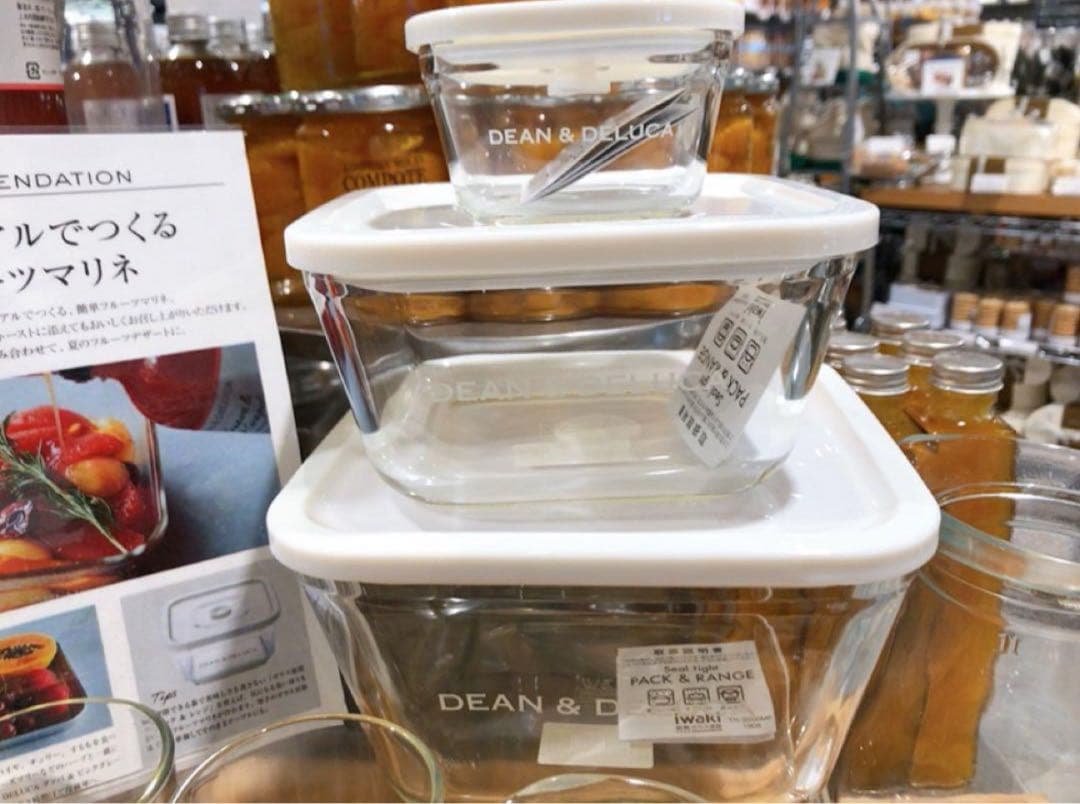 DEAN&DELUCA ガラス密閉 パック＆レンジ　コンテナ　耐熱