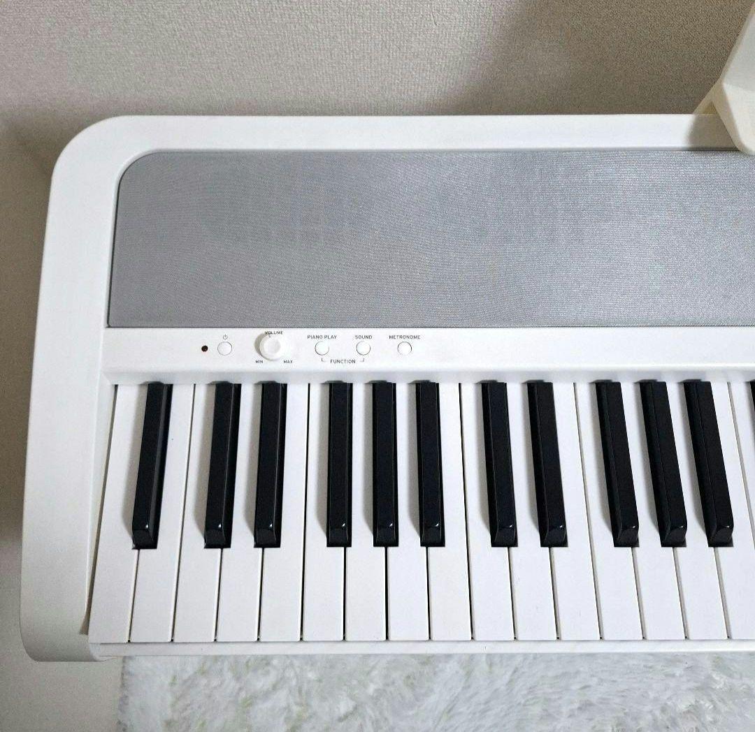 【廃盤品】KORG デジタルピアノ B1 ホワイト スタンド セット