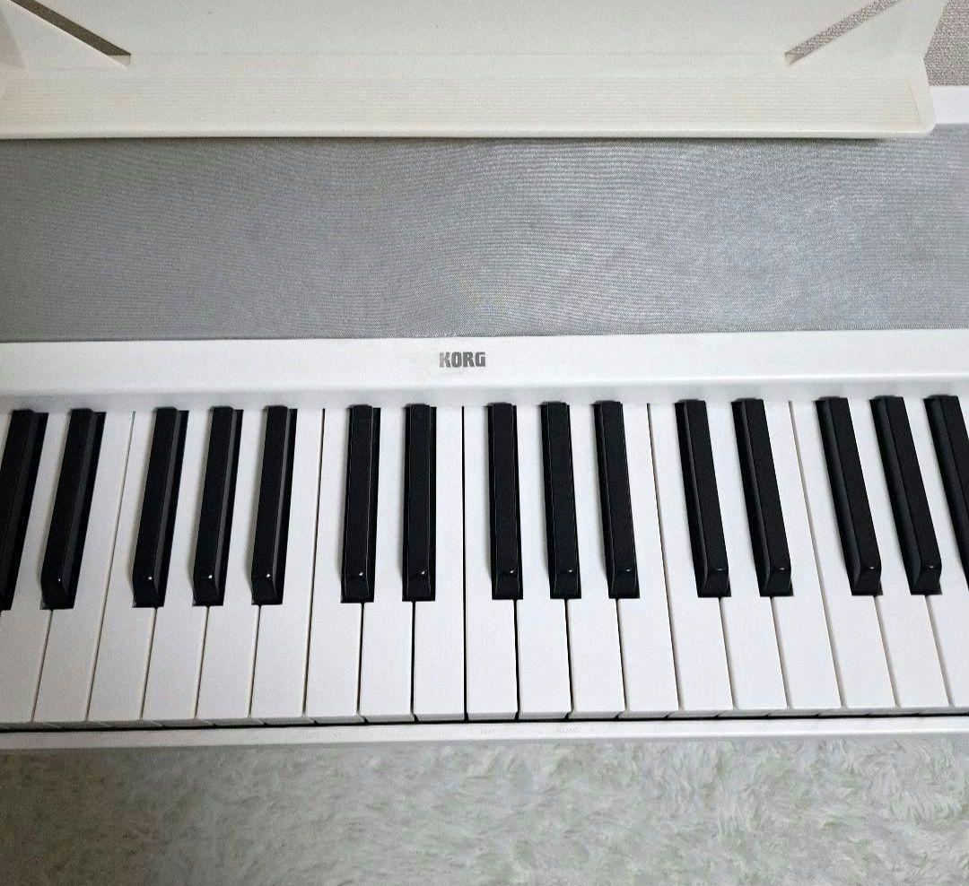 【廃盤品】KORG デジタルピアノ B1 ホワイト スタンド セット