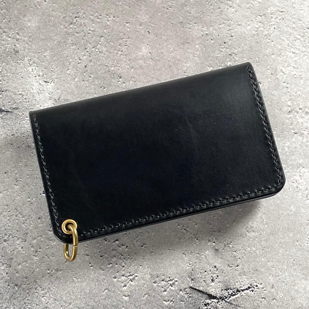 ミドルトラッカーウォレット CORE mid CRUST ブラック 真鍮