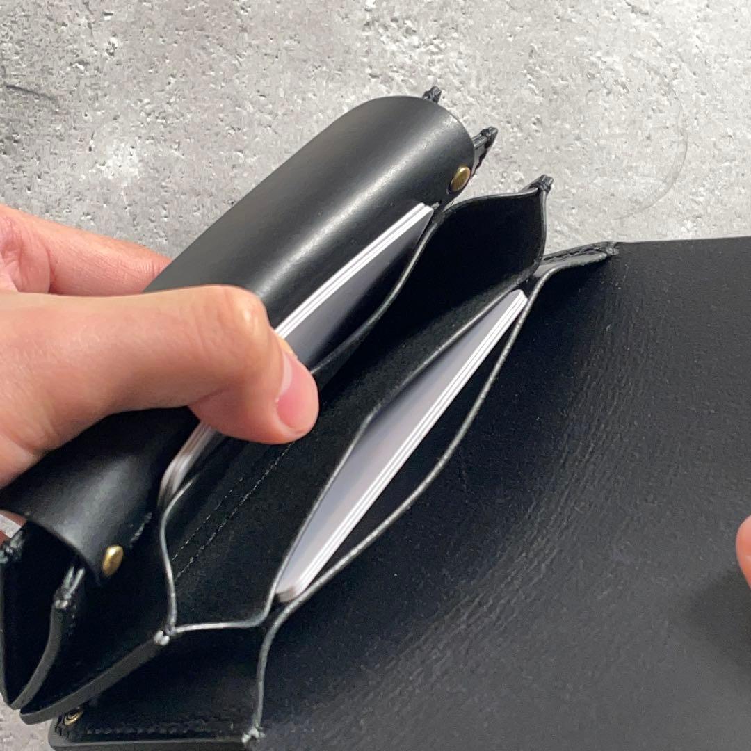 ミドルトラッカーウォレット CORE mid CRUST ブラック 真鍮