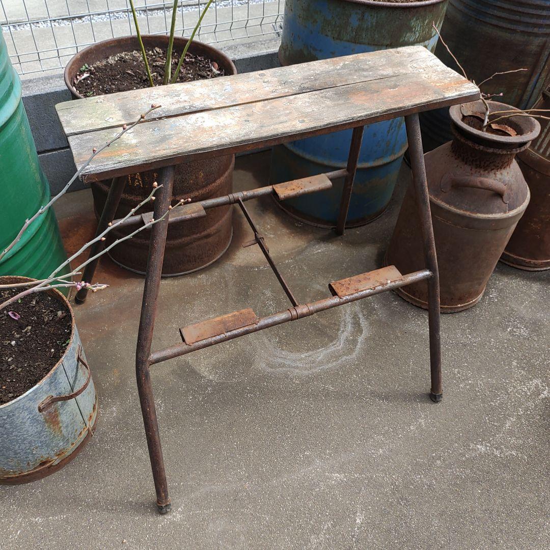 アンティーク　レトロ　足場 脚立