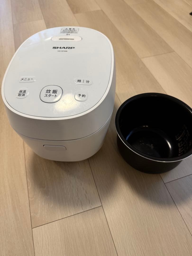 SHARP IH炊飯器 KS-HF05B-W 3合炊き