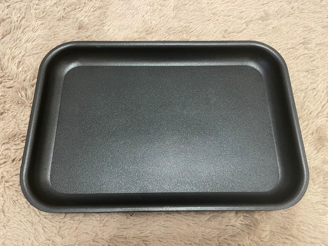 【新品】BRUNO コンパクトホットプレート　オレンジ（蓋に柄入）専用深型鍋付き